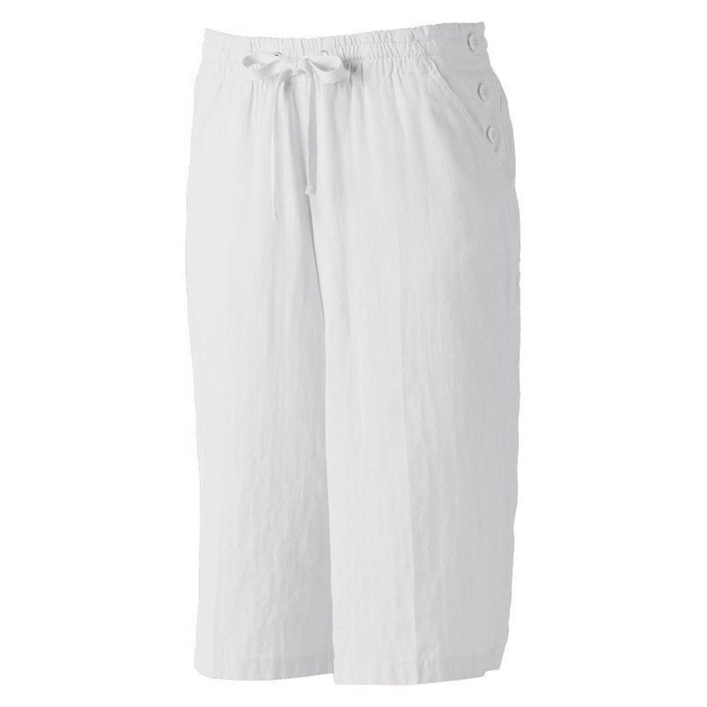 Women's 100% Cotton Rewind Gaucho Pants